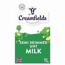 Creamfields Semi Skimmed UHT Milk 1L