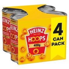 Heinz Hoops In Tomato Sauce 4 x 400g