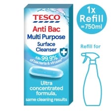 Tesco Antibacterial Multi Purpose Cleaner Refill 9Ml