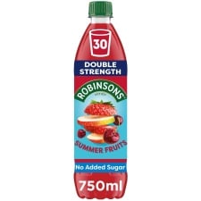 Robinsons Double Strength No Added Sugar Squash - Summer Fruits 750ml