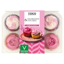 Tesco Celebration Cupcakes - Vanilla 6 Pack