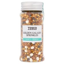 Tesco Golden Galaxy Sprinkles 80G