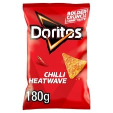 Doritos Tortilla Chips Chilli Heatwave Sharing Bag Crisps 180g