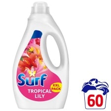 Surf Tropical Lily Liquid Laundry Detergent 60 Washes 1.62L