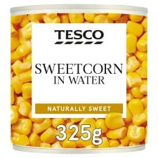 Tesco Naturally Sweet Sweetcorn 325G