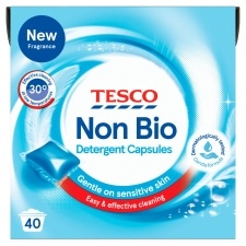 Tesco Non Biological Detergent Capsules 40W 680Ml