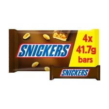 Snickers Milk Chocolate Bars Multipack 4 X 41.7G