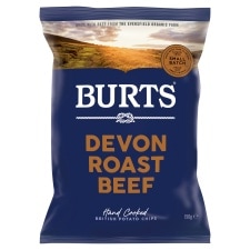 Burts Devon Roast Beef Potato Chips 150G