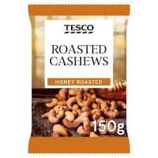 Tesco Honey Roasted Cashews 150G