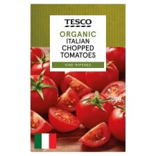 Tesco Organic Italian Chopped Tomatoes 390G