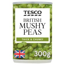 Tesco British Mushy Peas 300G