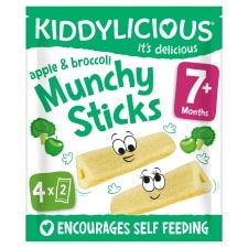 Kiddylicious Apple & Broccoli Munchy Sticks 4x4g