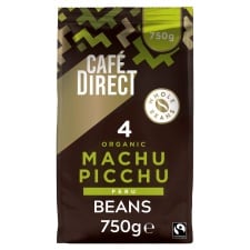 Cafe Direct Organic Machu Picchu Coffee Bean 750G