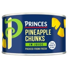 Princes Pineapple Chunks In Juice 227g