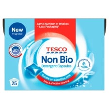 Tesco Non Biological Detergent Capsules 25W 425Ml