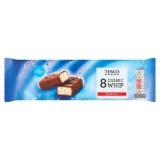 Tesco Cosmic Whip Chocolate Bars Multipack 8 X 22g
