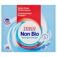 Tesco Non Bio Detergent Powder 25 Wash 1.25kg