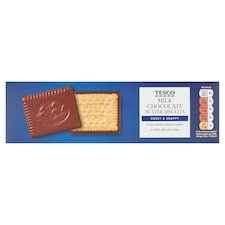 Tesco Milk Chocolate Butter Biscuits 125G