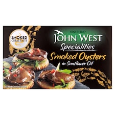 John West Smoked Oysters Sunflower Oil 85G