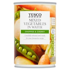 Tesco Mixed Vegetables In Water 300G