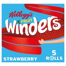 Kellogg's Fruit Winders Strawberry Snack Rolls 5x17g