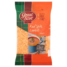 Great Scot Red Split Lentils 500G