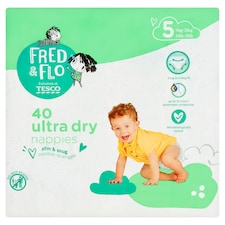 Fred & Flo 40 Ultra Dry Nappies Size 5