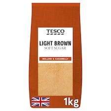 Tesco Light Brown Soft Sugar 1Kg Pack