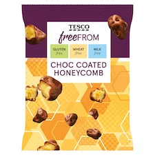 Tesco Free From Chocolate Coated Honeycomb 119G