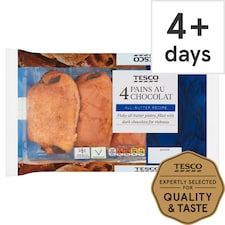 Tesco All Butter Pain Au Chocolat 4 Pack