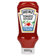 Heinz 50% Less Salt & Sugar Tomato Ketchup 880g