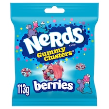 Nerds Candy Sweets Gummy Clusters Sharing Bag Berries 113g