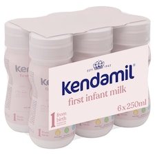 Kendamil Ready to Feed First Infant Milk 6x250ml 0+ Months