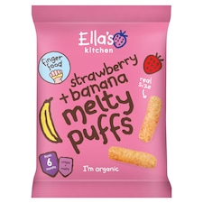 Ella's Kitchen Melty Puffs Strawberry Banana 20G
