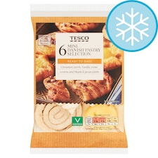 Tesco 6 Mini Danish Pastry Selection 235G