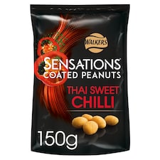 Walkers Sensations Coated Peanuts Thai Sweet Chilli 150g