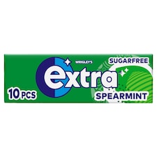 Extra Spearmint Sugarfree Chewing Gum 10 Pieces