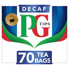 PG Tips Decaf Tea Bags 70 Pack 203g