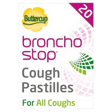Buttercup Bronchostop Cough Relief Pastilles - Thyme Herb Extract 20s