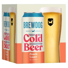 BrewDog Cold Beer Peach Lager 4 x440ml