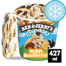 Ben & Jerry's Sundae Oh My Banoffee Pie Ice Cream Tub 427ml