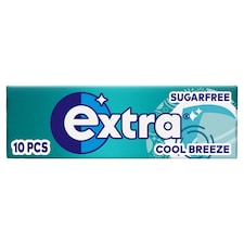 Extra Cool Breeze Sugarfree Chewing Gum 10 Pieces