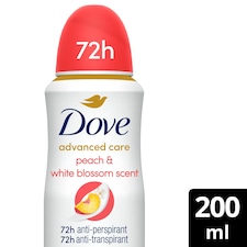 Dove Women Peach & White Blossom 72h Advanced Care Antiperspirant Deodorant 200ml