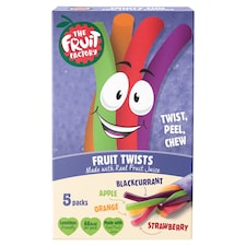 Fruit Factory 4 Flavour Fruit Twists 5 X 18G