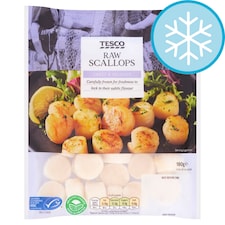 Tesco Raw Scallops 180G