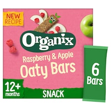 Organix Raspberry & Apple Soft Oaty Bars 6x23g