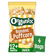 Organix Banana Puffcorn 4 X 10G