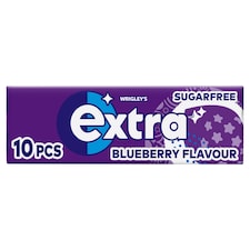 Extra Blueberry Flavour Sugarfree Chewing Gum 10 Pieces