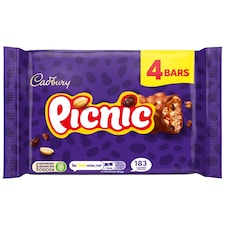 Cadbury Picnic Chocolate Bar 4 Pack Multipack 152g