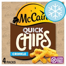 McCain Microwave Quick Chips Crinkle Cut 4x100G